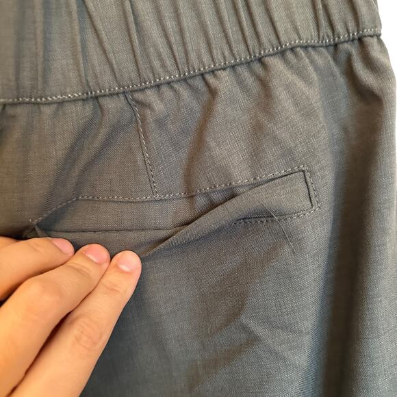 Democracy Wide Leg Pants Pull On High Rise Utility Pocket Palazzo Green Size M - Picture 7 of 10